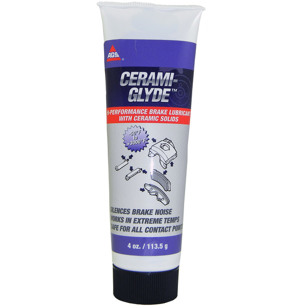 Ags Cerami-Glyde Silicone Brake Lubricant, Tube, 4 oz CM-4